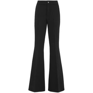 Philipp Plein, Dames, Broeken, Zwart, Maat: M Viscose,