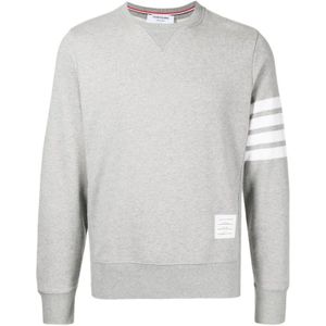 Thom Browne, Heren, Sweatshirts & Hoodies, Grijs, Maat: M Katoen,