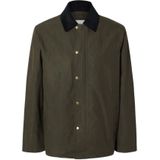 Regular fit gewaxt jack van puur katoen, model 'WALTER'