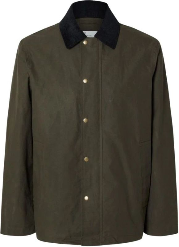 Regular fit gewaxt jack van puur katoen, model 'WALTER'