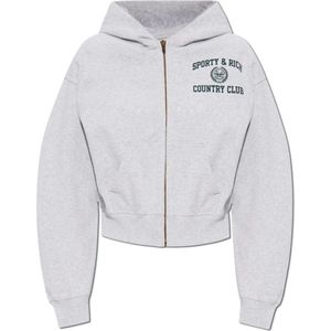 Sporty & Rich, Dames, Sweatshirts & Hoodies, Grijs, Maat: XL Katoen,