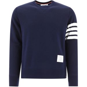 Thom Browne - Sweatshirt - Blauw - 4 Bar Detailing