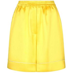 Dolce & Gabbana, Dames, Korte broeken, Geel, Maat: S Zijde,