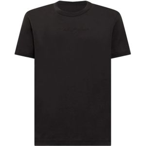 Dolce & Gabbana - T-shirt - Zwart - Heren - 100% Katoen