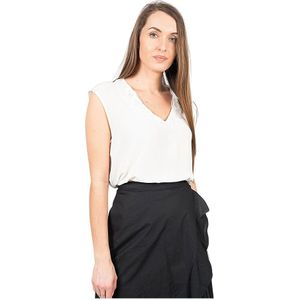 Pinko, Dames, Tops, Wit, Maat: M Viscose,