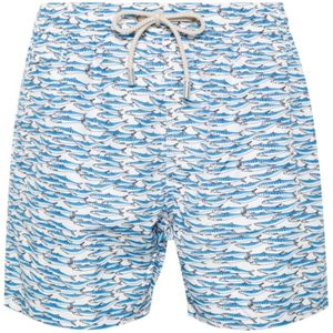 MC2 Saint Barth, Heren, Badkleding, Blauw, Maat: S Poliester,