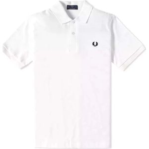 Fred Perry, Heren, Tops, Wit, Maat: 3XS Katoen,