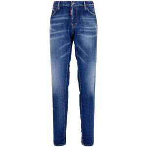 Dsquared2, Heren, Jeans, Blauw, Maat: 2XL Katoen,