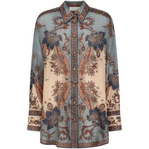 Zimmermann, Dames, Blouses & Shirts, Veelkleurig, Maat: L Zijde,