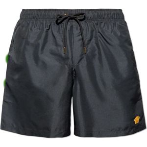 Versace, Heren, Badkleding, Zwart, Maat: S Nylon,