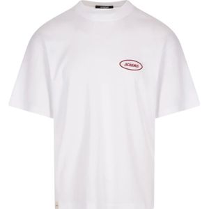 Jacquemus, Heren, Tops, Wit, Maat: S Katoen,