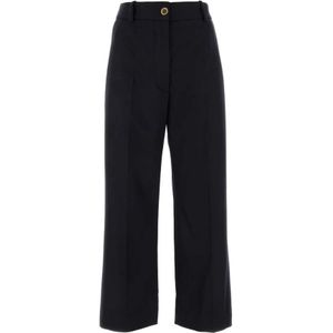 Patou, Dames, Broeken, Blauw, Maat: S Wol,