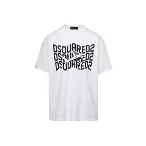 Dsquared2 T-Hemden , White , Heren , Maat: S