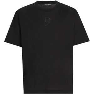 Dolce & Gabbana, Heren, Tops, Zwart, Maat: L