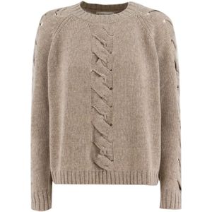 Le Tricot Perugia, Dames, Truien, Beige, Maat: S Kasjmier,