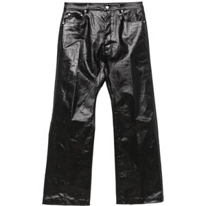 Rick Owens, Heren, Broeken, Zwart, Maat: W32 Katoen,