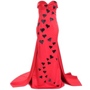 Moschino, Dames, Jurken, Rood, Maat: S Poliester,