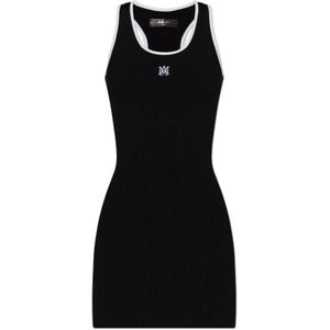 Amiri, Dames, Jurken, Zwart, Maat: XS Viscose,