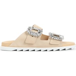 Roger Vivier, Dames, Schoenen, Beige, Maat: 36 EU Suède,