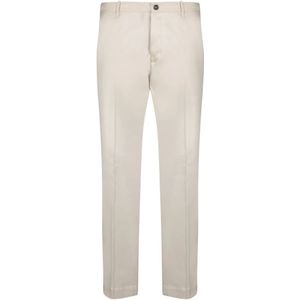 Nine In The Morning, Heren, Broeken, Beige, Maat: L Linnen,