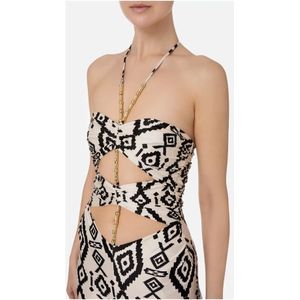 Elisabetta Franchi, Dames, Jumpsuits & Playsuits, Geel, Maat: L Poliester,