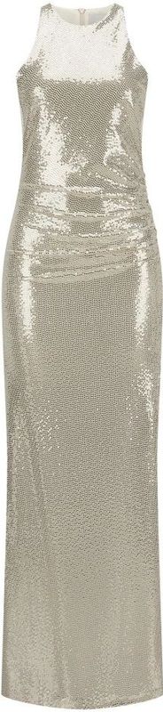 Nicowa - Lucawia - Avondjurk - Grijs - Met Hotfix Pailletten