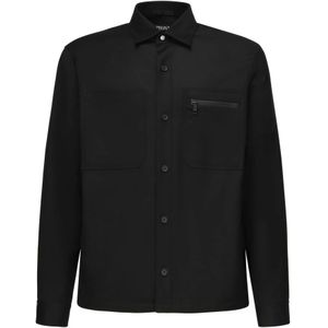 Zegna, Heren, Jassen, Zwart, Maat: L Wol,