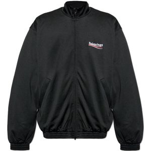 Balenciaga, Heren, Sweatshirts & Hoodies, Zwart, Maat: S Katoen,