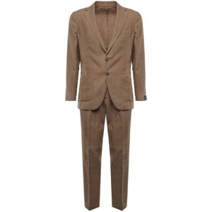 Santaniello, Heren, Pakken, Bruin, Maat: M