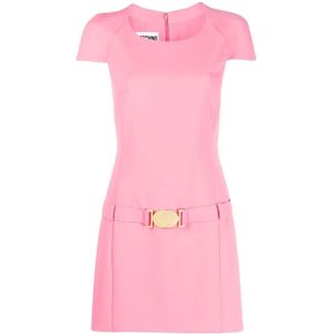 Moschino, Dames, Jurken, Roze, Maat: XS Zijde,