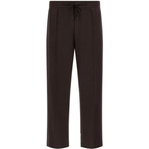 Boggi Milano - B Tech Wollen Blend Broek - Bruin - Heren
