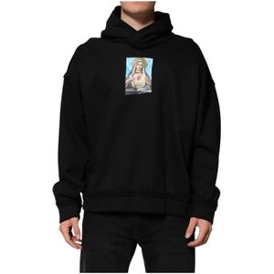 Dolce & Gabbana - Hooded Sweater - Zwart - Gebreide Truien