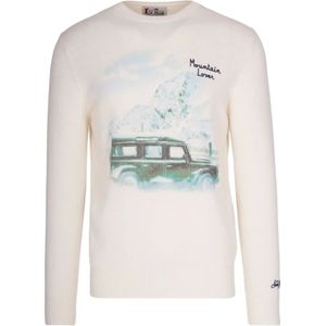 MC2 Saint Barth, Heren, Truien, Wit, Maat: XL Wol,