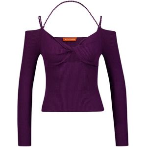Altuzarra, Dames, Tops, Paars, Maat: XS Viscose,