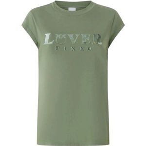 Pinko - Casual - T-Shirt - Roze - Katoen