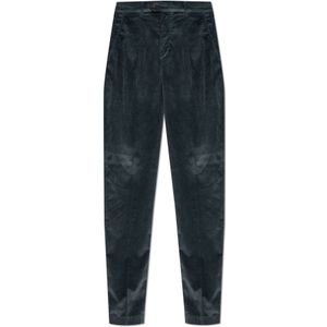 Eleventy, Heren, Broeken, Blauw, Maat: W33 Corduroy,