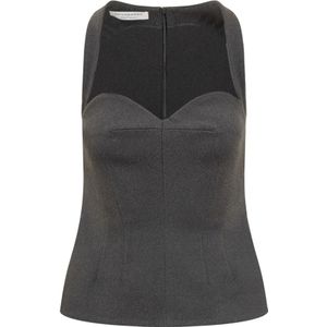 Philosophy di Lorenzo Serafini, Dames, Tops, Grijs, Maat: XS