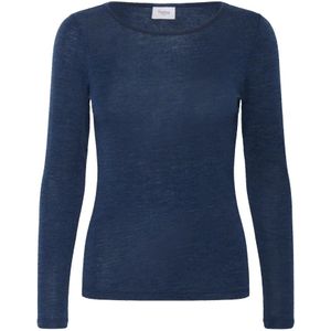 Saint Tropez, Dames, Tops, Blauw, Maat: L Wol,