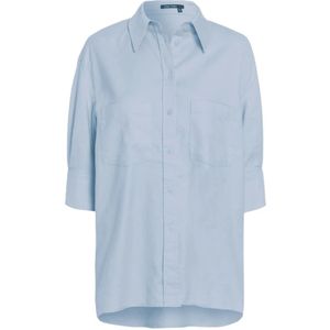 Marc Aurel, Dames, Blouses & Shirts, Blauw, Maat: M Katoen,