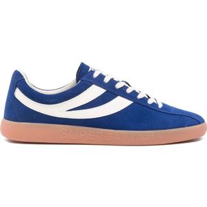 Superga, Heren, Schoenen, Blauw, Maat: 43 EU Leer,