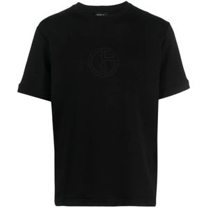 Giorgio Armani, Heren, Tops, Zwart, Maat: 3XL Kasjmier,