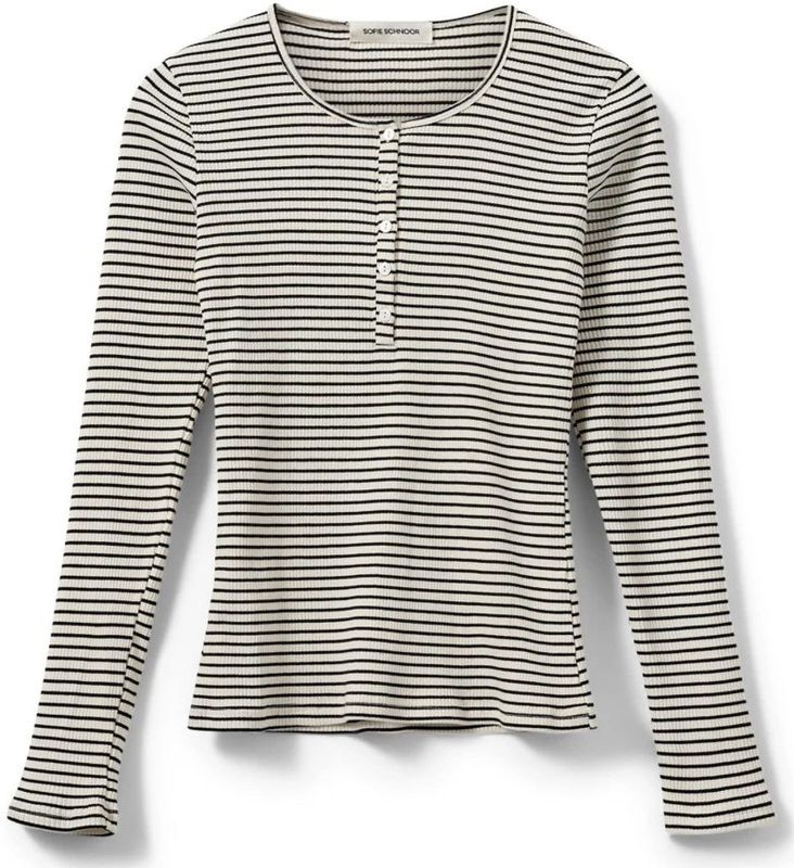 Sofie Schnoor - Paxsw - Dames T-shirt - Gestreept - Lange Mouwen