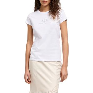 Armani Exchange, Dames, Tops, Wit, Maat: M