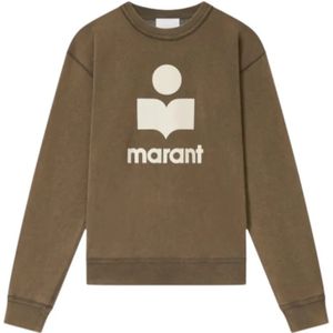 Isabel Marant, Heren, Sweatshirts & Hoodies, Bruin, Maat: S Katoen,