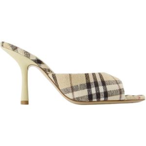 Burberry, Dames, Schoenen, Beige, Maat: 35 EU Linnen,