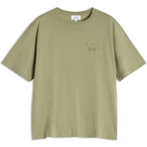 Maison Kitsuné, Heren, Tops, Groen, Maat: L Katoen,