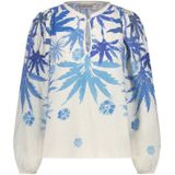 Fabienne Chapot - Tropical Blue - Blousetop - Off White - Multicolor - Katoen