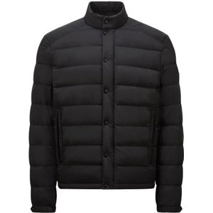 Moncler, Heren, Jassen, Zwart, Maat: XL Poliester,