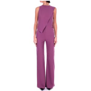Costume National, Dames, Jumpsuits & Playsuits, Paars, Maat: XL