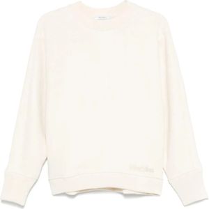 Max Mara, Dames, Sweatshirts & Hoodies, Beige, Maat: S Katoen,
